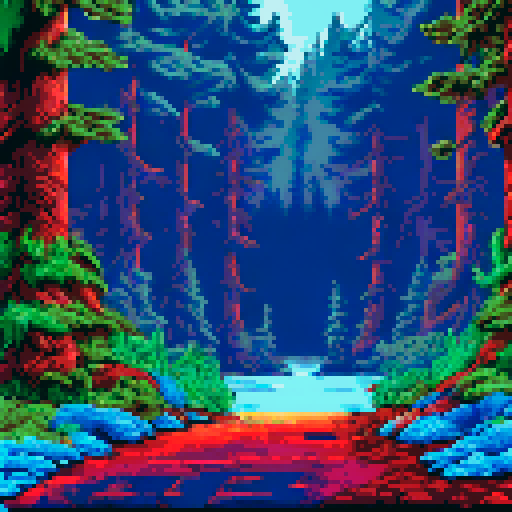 Pacific Northwest tress, some with snow