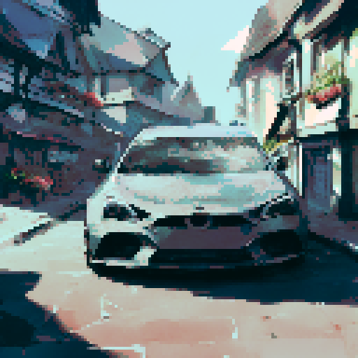 Pitlane landscape in an F1 circuit.