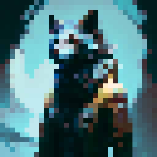 A bloody werewolf, very agressive