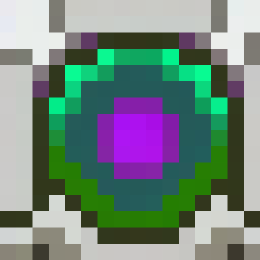 cactus with purple flower on top, close up, game icon, white background