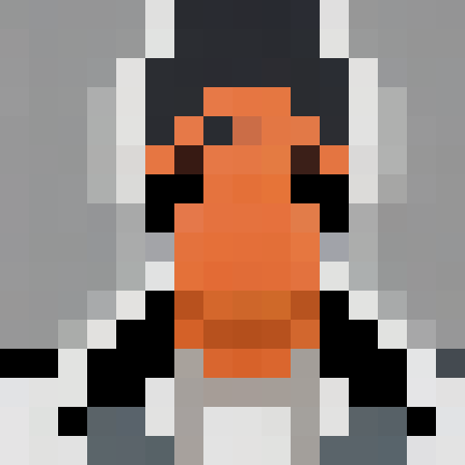 man in hazmat suit, holding gun, pixel art, close up, game icon, 16x16