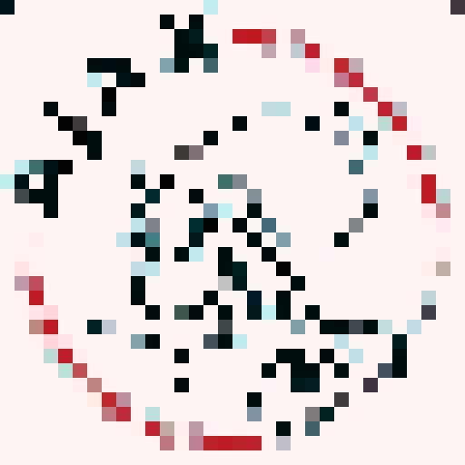 Ajax Amsterdam logo, 32x32 pixel art, skill art, close up, bold red and white colors, dynamic lines, fierce lion emblem, proud and confident expression, intricate details, sleek and modern design