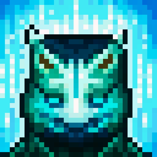 wolf avatar, portrait, glowing eyes