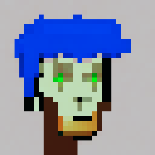 Cryptopunk with horns