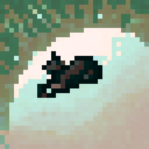 cat, curled up, sleeping, sprite sheet, breathing animation, game icon, 32x32 pixel art, sRGB, skill art, close up, portrait