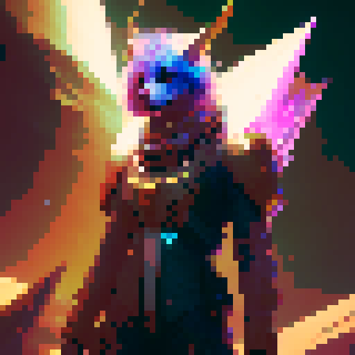 ashe from league of legends, nighttime, galaxy in the sky, neon colors