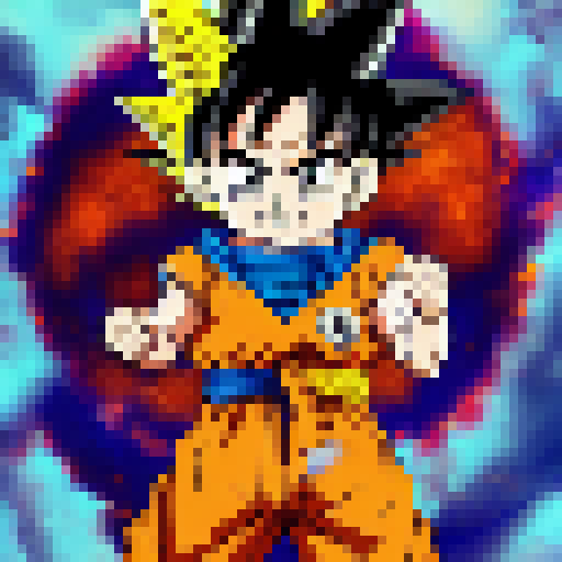 Goku going into different forms