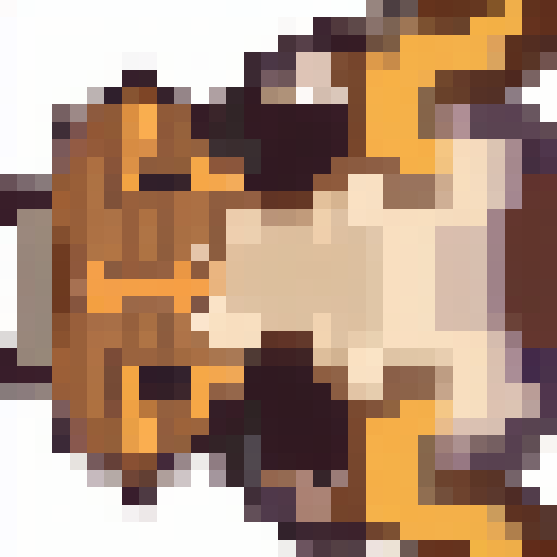 pixelated snake head from above