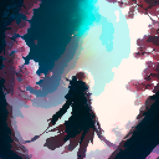 sakura cherry blossoms, vibrant and delicate petals, swirling in a mystical breeze, creating an enchanting atmosphere