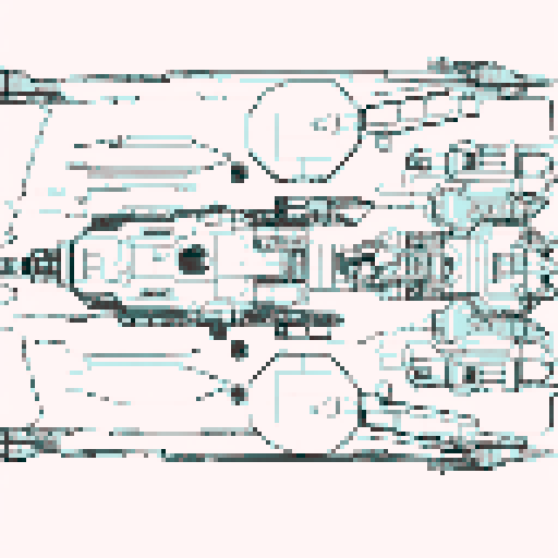 a space battleship, top-down view, gray boarder, red desk