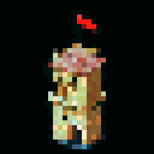 archer tower, pointed roof, archer slits, sturdy, stone structure, medieval-inspired, head-on view