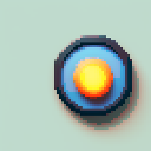 A fireball icon that would be used in a video game user interface, UI, asset creation