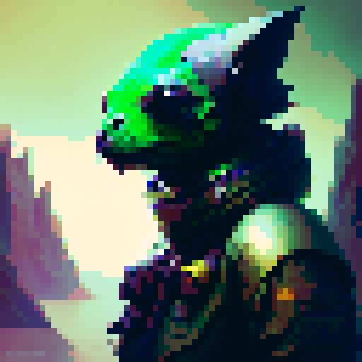 A green, classical slime