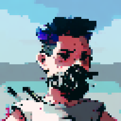 dark assassin, cyberpunk colors, vaporwave, aetherpunk