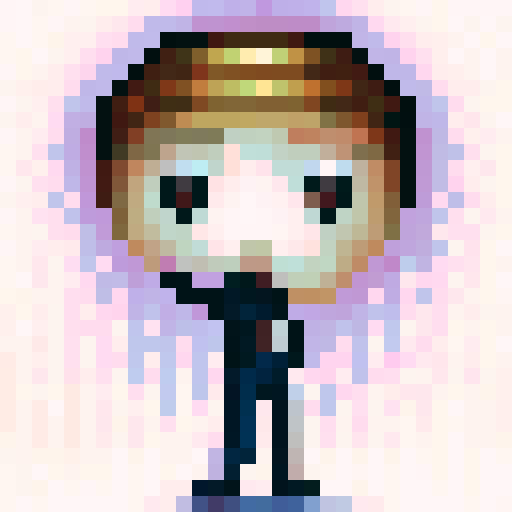 indie style game character, first person, big eyes