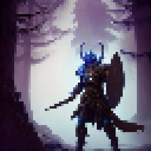 Paladin dragonborn charging through a misty forest, sword glinting in the sunlight, wearing ornate armor and surrounded by glowing runes, all in the style of a classic fantasy RPG.