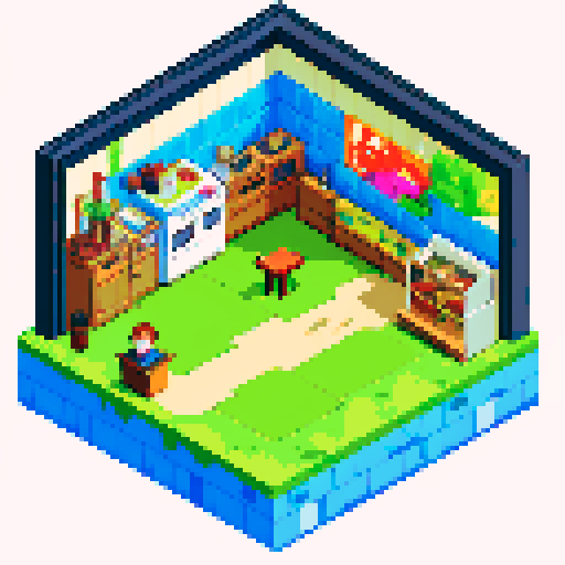 isometric refrigerator sprite