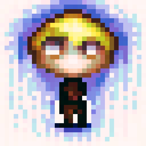 indie style game character, first person, big eyes