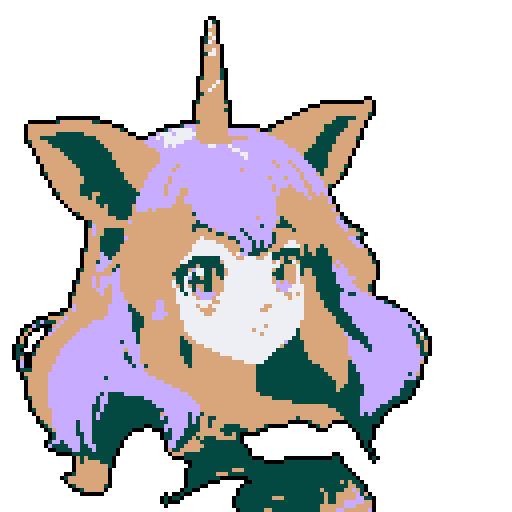 wild faun-unicorn woman, vibrant colors, playful demeanor, forest guardian, anime avatar with body no background