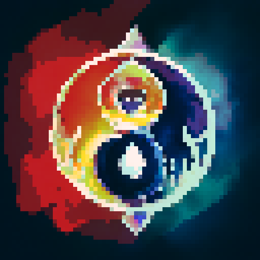 Create images with twinflames incorporated in the painting of yin and yang symbol?