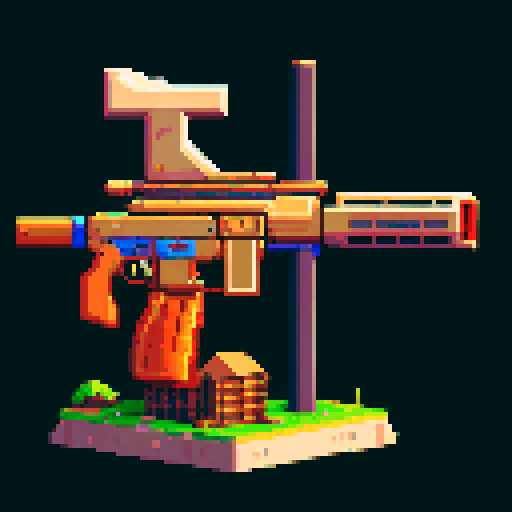 I want to see this gun from the side instead of an isometric perspective.