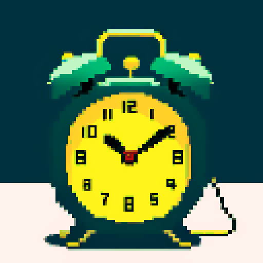 old bedside clock buzzing