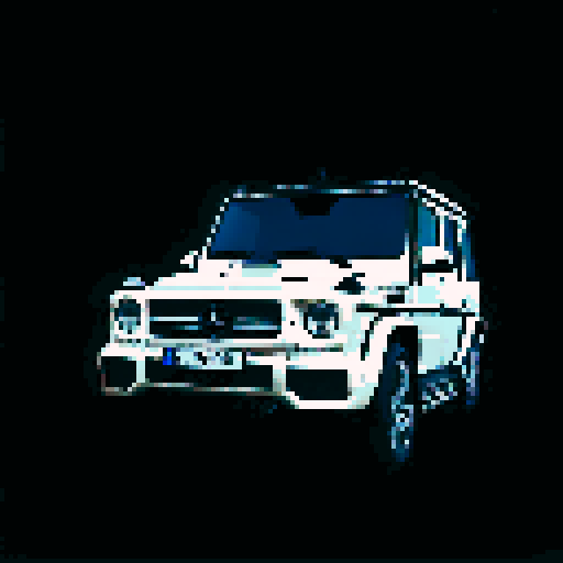 white mercedes-benz g class