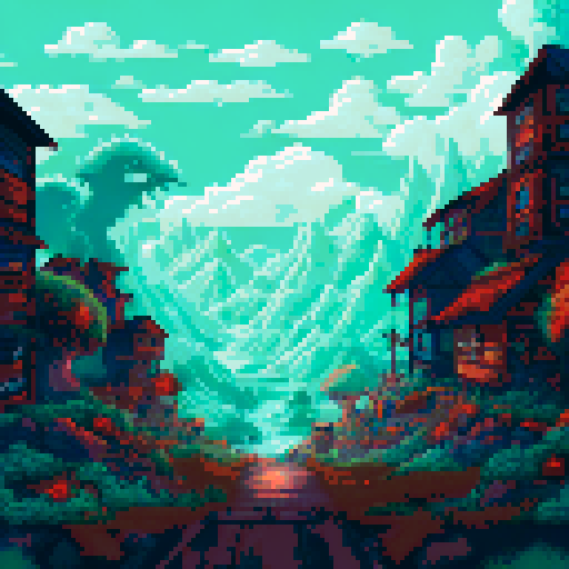 Create a background for a dark, fantasy setting for a run down village that was attacked by monsters.