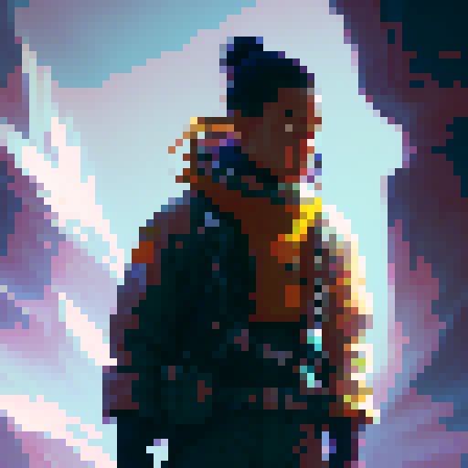 a person on the clouds doing airbending