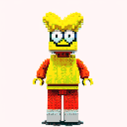 Sponge bob pixel lego 