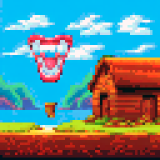 goofy teeth with copper penny between teeth