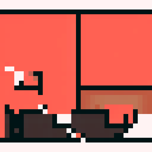 The word Flat, 32x32, bold black outline, defined lines.