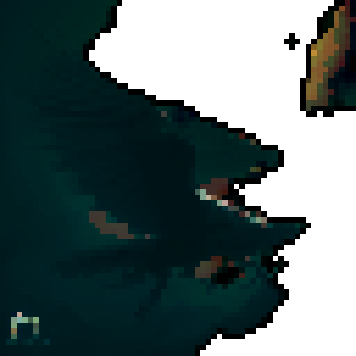 Giant dark monster bird, flying in to attack