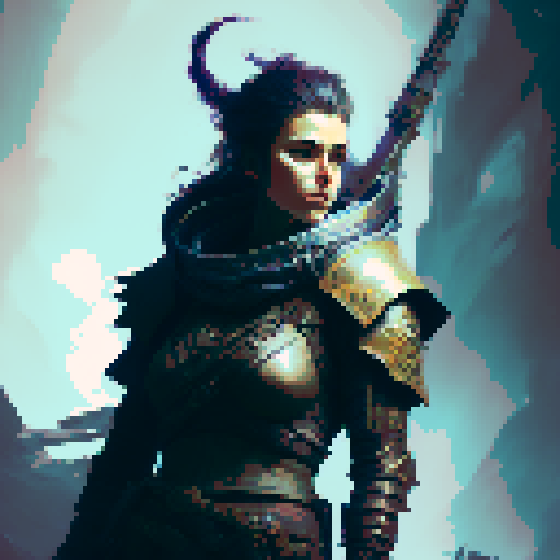 female barbarian, tall, menacing, full body, intense glare, angry, large great axe, tribal clothing, Action Pose, fantasy RPG