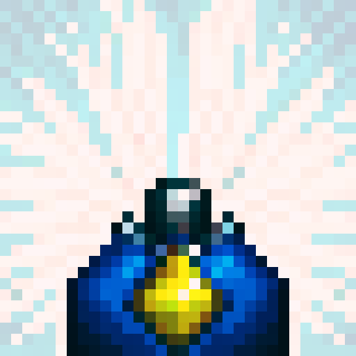 red amulet, game icon, 32x32 pixel art, sRGB, skill art, close up, portrait, vibrant colors, glowing effect, intricate design, metallic texture, embossed details, shadowed background, dynamic lighting, sharp edges, glossy finish