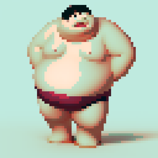 chubby cartoon in underwear