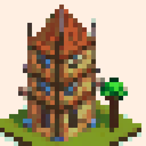 archer tower, tall and sturdy, wooden structure, arrow slits, medieval-inspired, pointed rooftop