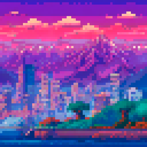 A pacific northwest city with mountains in the background and trash in the foreground