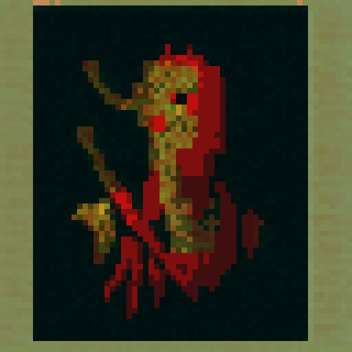 Crocodile warrior portrait