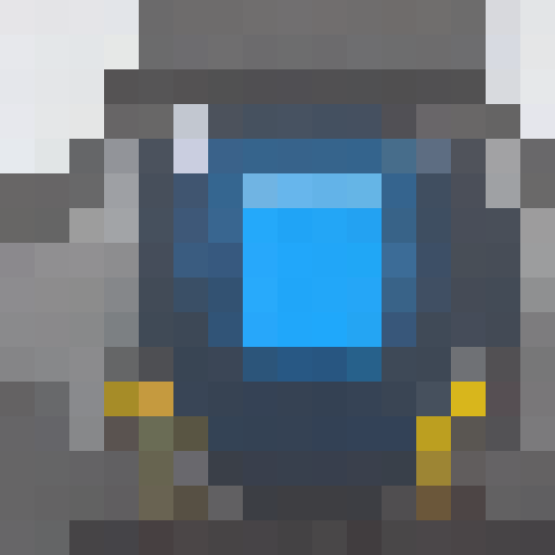 dark energy avatar, glowing eyes, pixel art, game icon, 16x16, close up, portrait