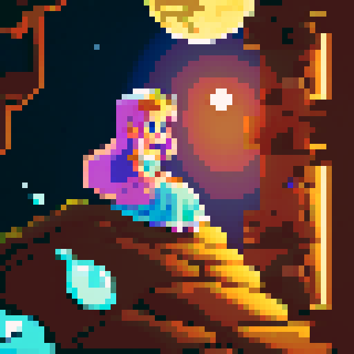 princess in the moon