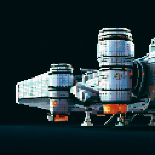 pixel art spaceship