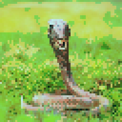 Cobra snake, night time, dark background