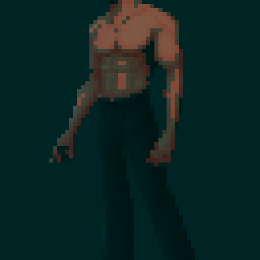 Concept drawing, male character, realistic, 16 colors, adventure, full body