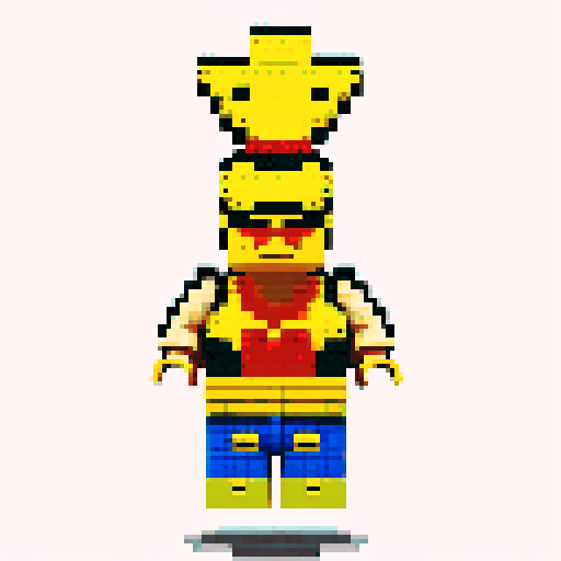 capcom character ryu pixel lego