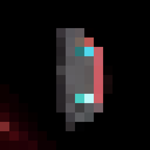 Moonlit asteroids, swirling galaxies, and a lone astronaut standing on a desolate planet's surface, all captured in a retro 16x16 pixel portrait style.