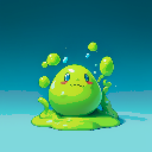slime, dynamic shape, slime shooting out, slime attack, transparent background, no backdrop, no characters, no humans