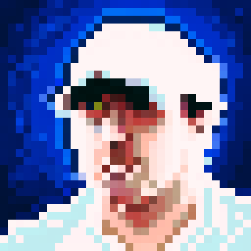 pixel portrait, Rory McIlroy, professional golfer, game icon, 32x32 pixel art, sRGB, skill art, close up, portrait
