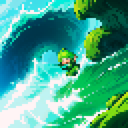 tidal wave of green slime