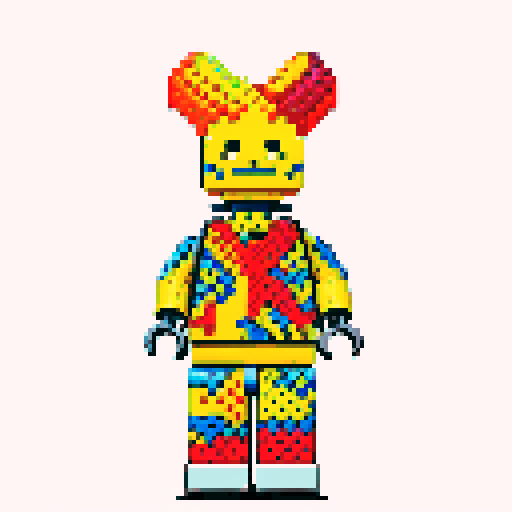 lego pixel, vibrant colors, blocky shapes, small plastic bricks, isometric perspective, retro video game, low resolution, 8-bit graphics, sharp edges, square grid, limited color palette, nostalgic feel, brick-built characters, iconic lego logo, digital recreation, detailed textures, crisp lines, simplified forms, nostalgic gaming vibes